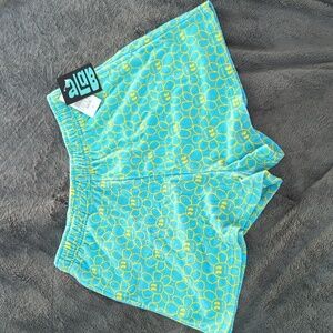 Alab Blue Flower "Sweat" Shorts - Medium